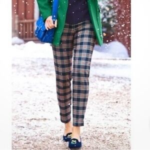 Talbots Tartan Plaid Holiday Pants Size 14 Petite